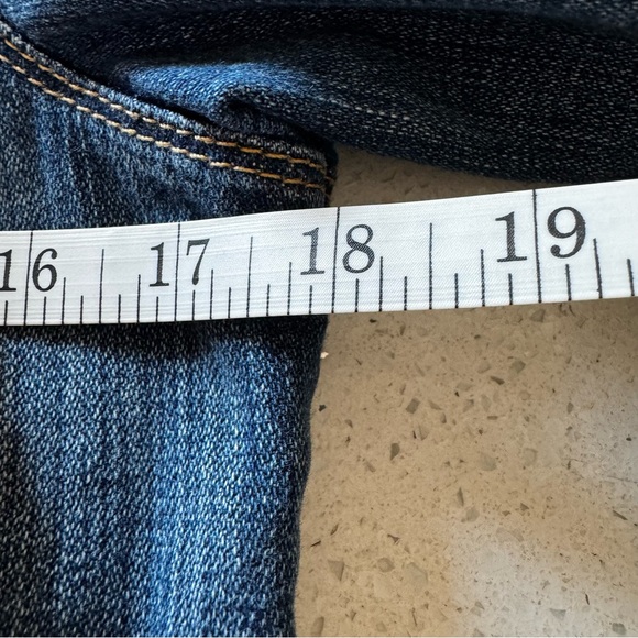 Ralph Lauren Polo Jeans Co Distressed Rocker Denim Jacket Medium Blue Jean - Picture 5 of 9